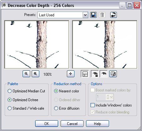256 Colors Dialog Box